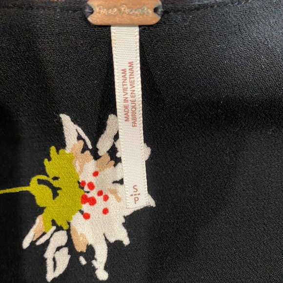 Time On My Side Black Floral Print Wrap Mini Dress - Picture 6 of 8